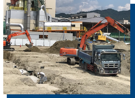 土工事・場の組立・解体や鉄骨の組立、PC建方、タワクレーン組立・解体